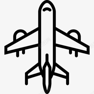 飞机飞行运输方式图标图标