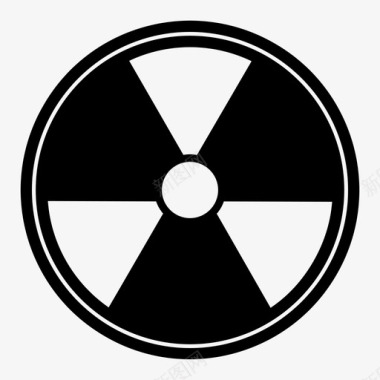 核辐射危害毒物图标图标
