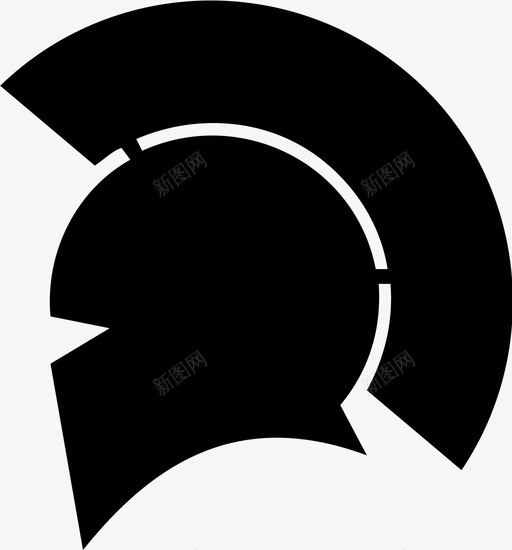 斯巴达头盔战士图标svg_新图网 https://ixintu.com 战士 斯巴达头盔