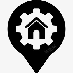 家庭持有的图标位置服务家庭位置位置持有人图标高清图片