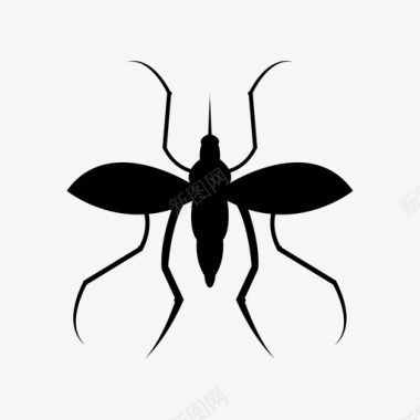 蚊子动物疟疾图标图标