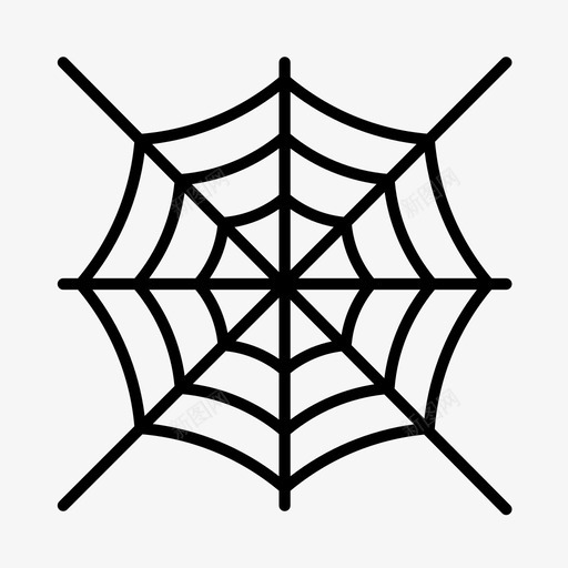 蜘蛛网童话幻想图标svg_新图网 https://ixintu.com 幻想 恐怖 童话 蜘蛛网
