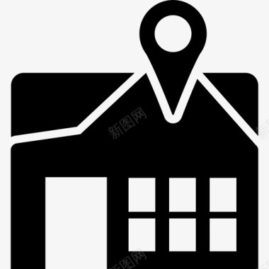 房子位置房子地图针房子指针图标图标