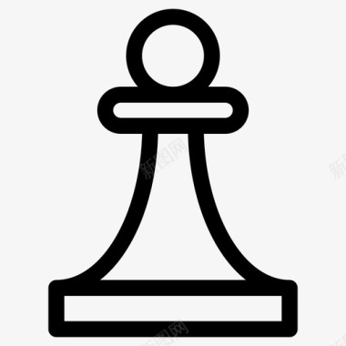 象棋棋子策略图标图标