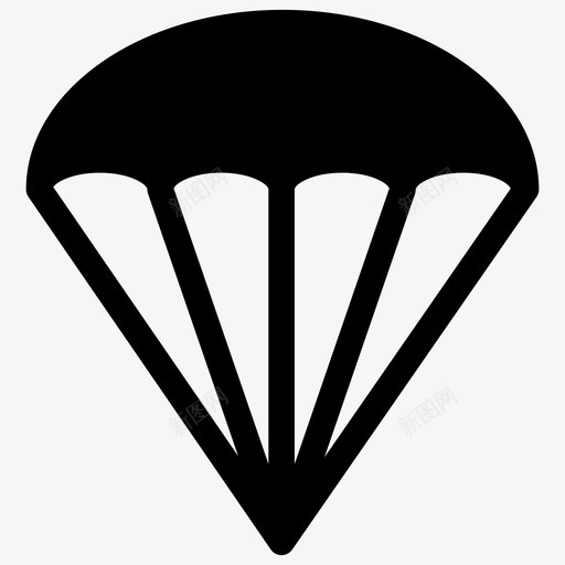 降落伞飞行运动图标svg_新图网 https://ixintu.com 运动 降落伞 飞行