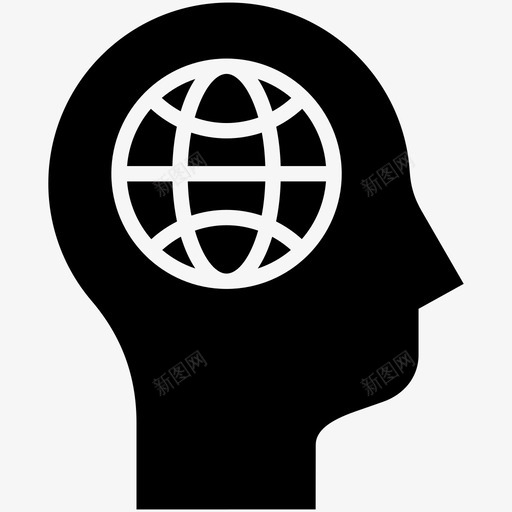 地球人类思维国际性图标svg_新图网 https://ixintu.com 人类思维 国际性 地球 大思考 思考