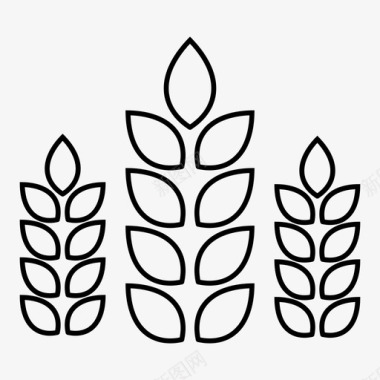小麦花园药草图标图标