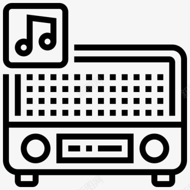 收音机音乐声音图标图标