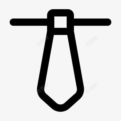 领带服装优雅图标svg_新图网 https://ixintu.com 优雅 时尚 服装 领带