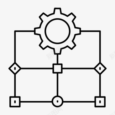 流程图表规划图标图标