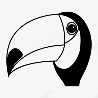巨嘴鸟动物鸟图标图标