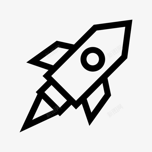 火箭发射宇宙飞船图标svg_新图网 https://ixintu.com 发射 宇宙飞船 火箭