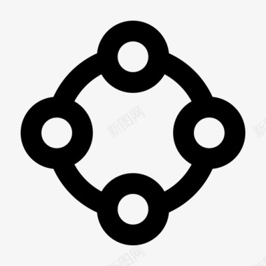 社区小组网络图标图标