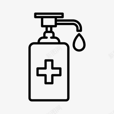 液体肥皂清洁剂洗手液图标图标