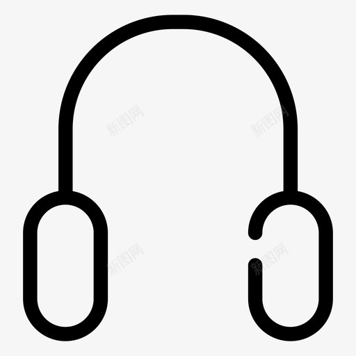 耳机通用用户界面系列图标svg_新图网 https://ixintu.com 耳机 通用用户界面系列