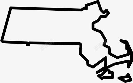马萨诸塞州美国波士顿图标图标