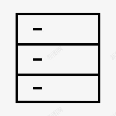 储藏室抽屉服务器图标图标