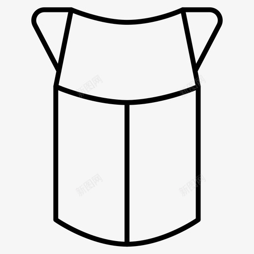 衣服衬衫裤子图标svg_新图网 https://ixintu.com 细线图标 衣服 衬衫 裤子
