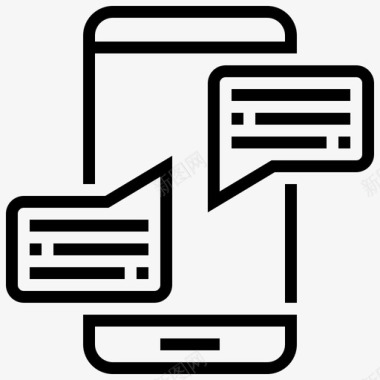 智能手机通讯社交图标图标
