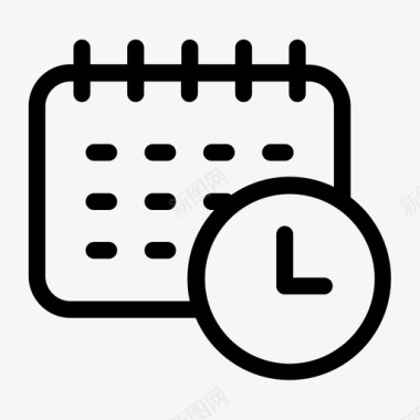 日程会议时间图标图标