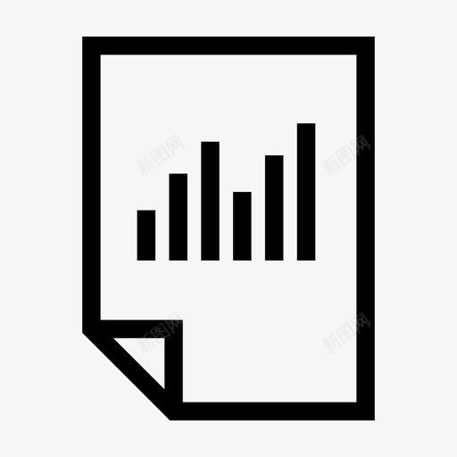 纸质报告文件图表图标svg_新图网 https://ixintu.com 图表 文件 纸质报告