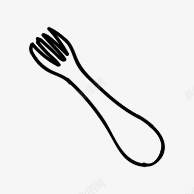 spork野营多功能图标图标