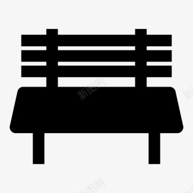 长凳椅子长椅图标图标