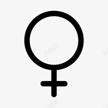 女性标志女性性别图标图标