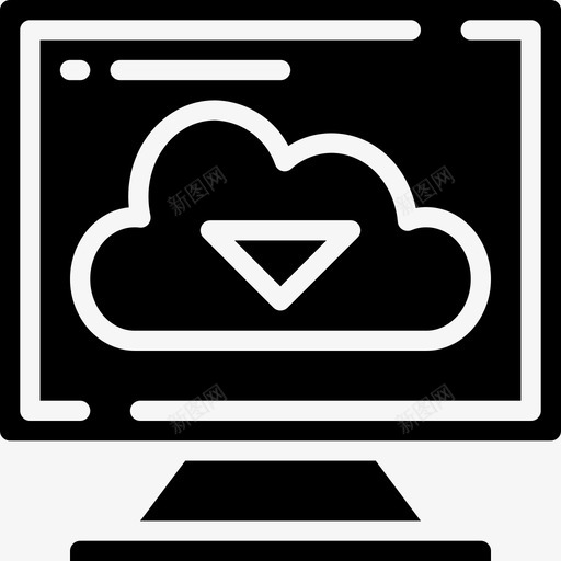 云数据恢复图标svg_新图网 https://ixintu.com 下载云 恢复 数据 数据恢复