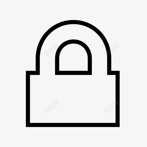 锁定私有安全图标svg_新图网 https://ixintu.com 安全 应用程序用户界面 私有 锁定