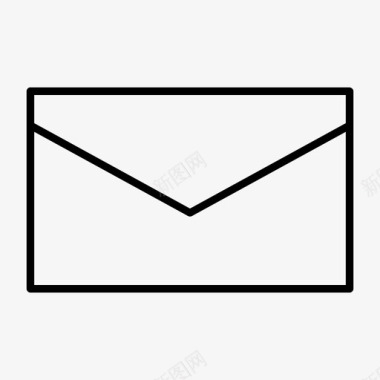 电子邮件封闭式信封图标图标