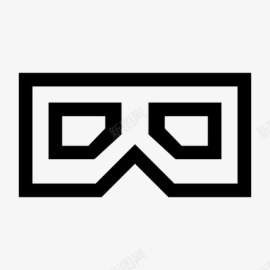 虚拟现实护目镜耳机图标图标