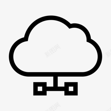 云网络云数据云互联网图标图标