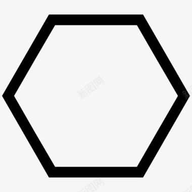 几何形状六边形形状图标图标