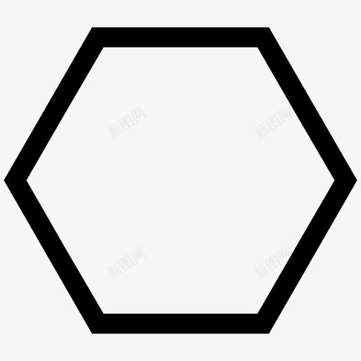 几何形状六边形形状图标svg_新图网 https://ixintu.com 六边形 几何形状 形状