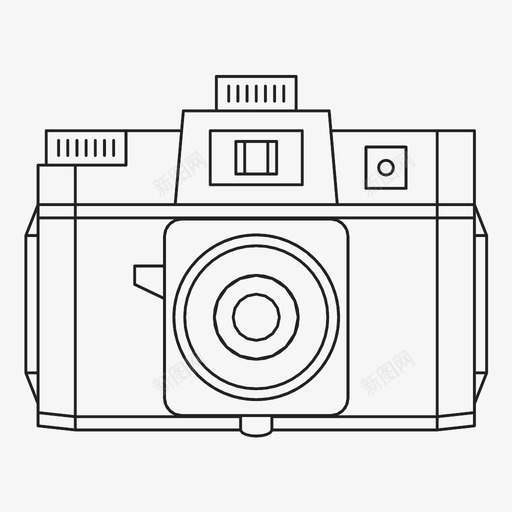 Holgacfn120相机lomo图标svg_新图网 https://ixintu.com Holgacfn120 lomo toycam 相机