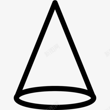 三角形体积几何学家图标图标