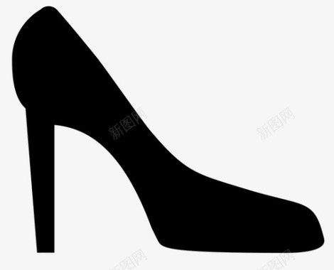 高跟鞋女人图标图标