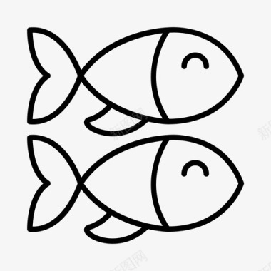 鱼鱼市场食品图标图标