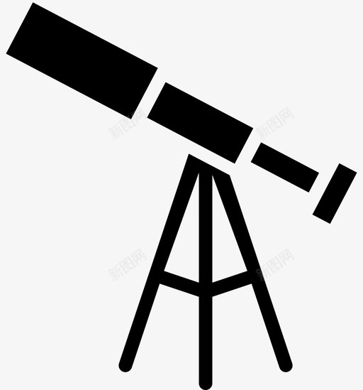 望远镜地理地理立体图标svg_新图网 https://ixintu.com 地理 地理立体 望远镜