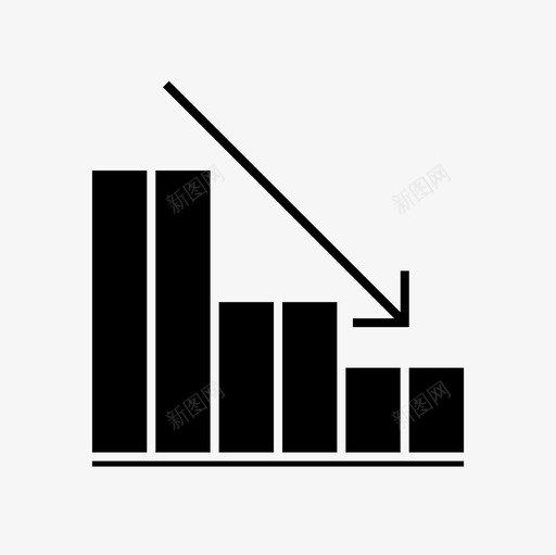 财务图下降财务图标svg_新图网 https://ixintu.com 财务 财务图下降