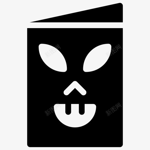菜单卡片小丑图标svg_新图网 https://ixintu.com 万圣节 万圣节标志 卡片 小丑 幽灵 菜单