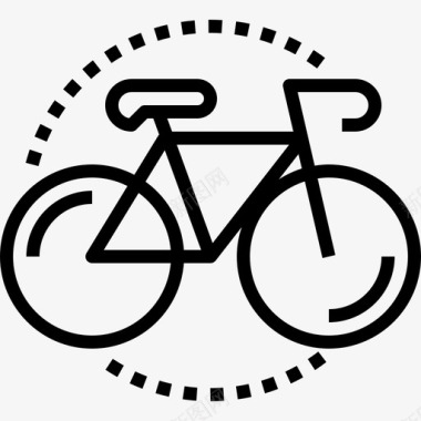 自行车运动公路图标图标