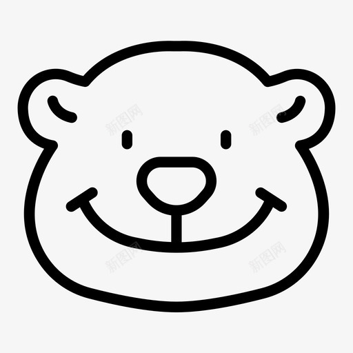 北极熊动物寒冷图标svg_新图网 https://ixintu.com 冬天 动物 北极熊 圣诞图标 寒冷