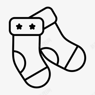 袜子筒袜图标图标