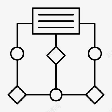 算法图表流程图标图标