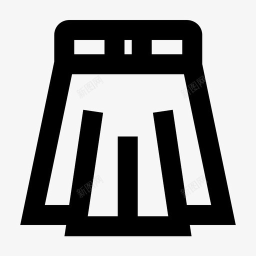 裙子衣服时尚图标svg_新图网 https://ixintu.com 时尚 材料图标 生活方式 衣服 裙子