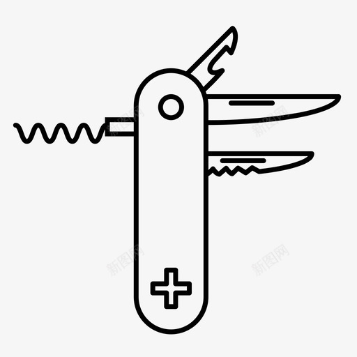 瑞士刀工具有用图标svg_新图网 https://ixintu.com 工具 有用 瑞士刀