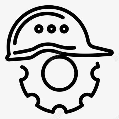 结构防撞头盔安全帽图标图标