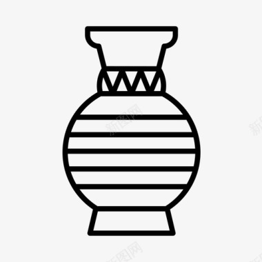 陶器古代历史意大利图标图标